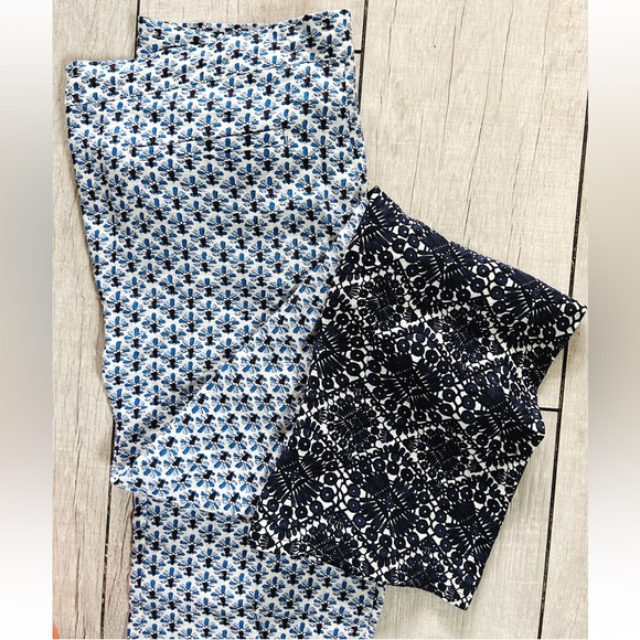 Tory Burch Linen Baja blue  Pants - Picture 7 of 10